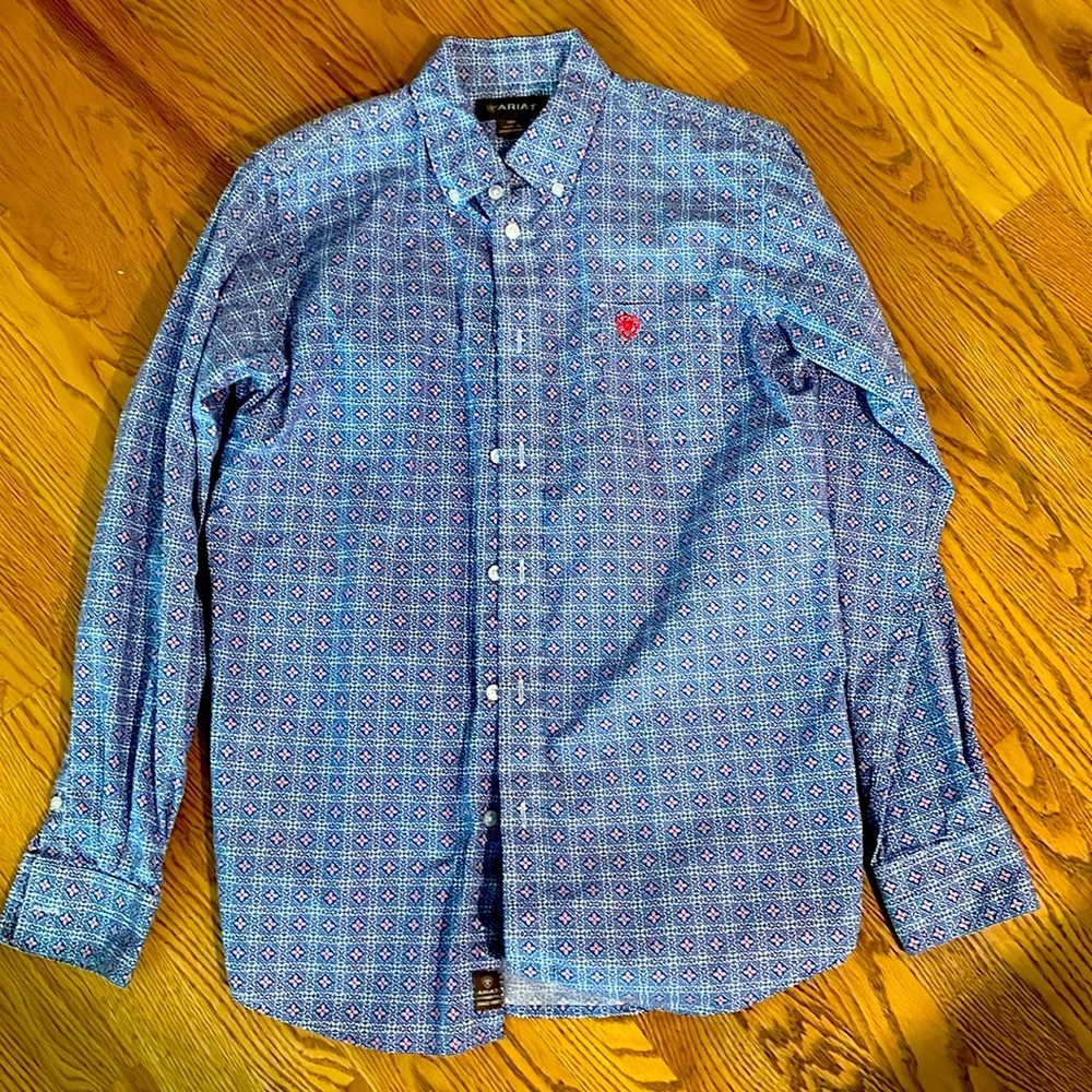 Ariat boys XL button down